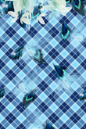 格子印花华亿平台图片