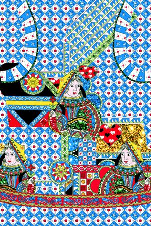 抽象印花华亿平台图片